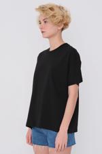 Siyah Kısa Kollu Oversize Basic T-shirt