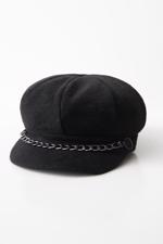 Siyah Denizci Tipi Kaşe Şapka