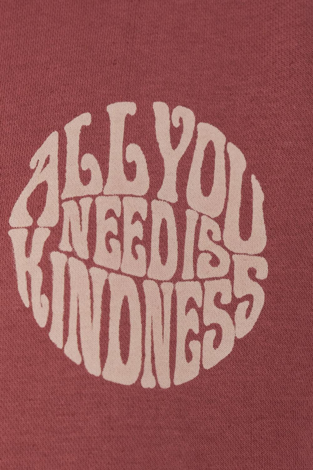 Addax All You Need Is Kindness Baskılı Sweatshirt. 1