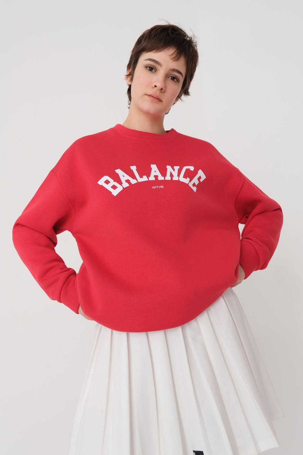 Addax Balance Baskılı Sweatshirt. 2