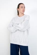 Bej Bisiklet Yaka Şardonlu Basic Sweatshirt