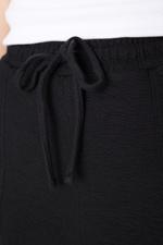 Siyah Beli Lastikli Yüksek Bel Pantolon