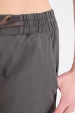 Gri Belden İp Detaylı Wide Leg Pantolon