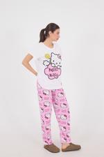 Pembe Hello Kitty Baskılı Pijama Takımı