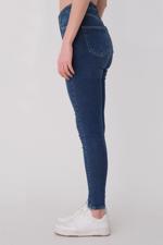 Lacivert Yüksek Bel Skinny Jean Pantolon