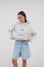 Bej Chaotic Star Yazılı Şardonlu Sweatshirt