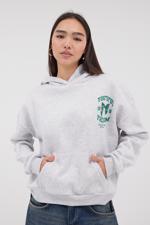 Bej Fiyonk Baskılı Şardonlu Sweatshirt