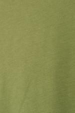 Yeşil V Yaka Kısa Kollu Basic T-shirt