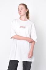 Beyaz INTERNET CHANGED MY LİFE Baskılı T-shirt