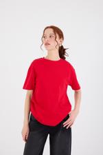 Kırmızı Bisiklet Yaka Basic T-shirt