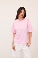 Bej Bisiklet Yaka Basic T-shirt