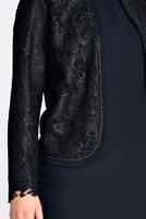 Female Navy blue Lace Embroidered Dress 2818 
