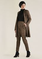 LEOPAR DESENLİ DAR PAÇA PANTOLON 7444 