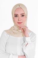 Femelle BEIGE CHÂLE EN SOIE ALVİNA MEDINA 9980
