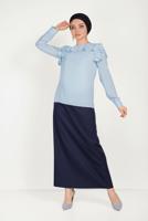 VOLANLI ŞİFON BLUZ 40539