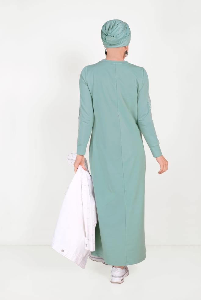 Femelle VERT 40651 ALEDA EŞOFMAN ELBİSE 38/44 TEK36