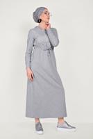 Female Grey MESH TRACKSUIT DRESS 40654 
