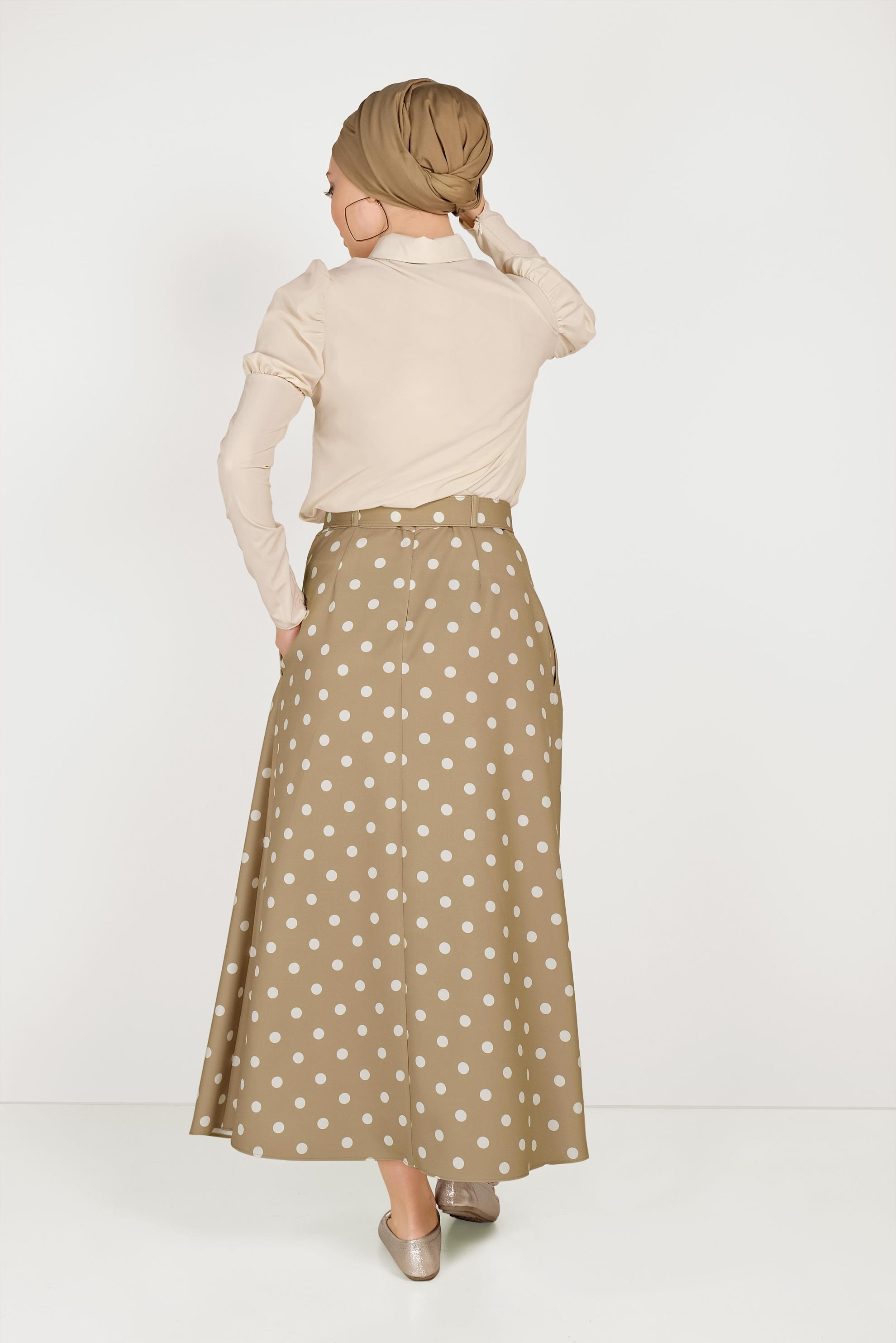 POLKA DOT SKIRT WITH POCKET | ALVİNA