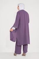 Female purple GEM DETAIL 3-PIECE PANTS SUIT 30006 