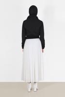 Female black BOWTIE DETAIL ZIPPERED BLOUSE 40202 