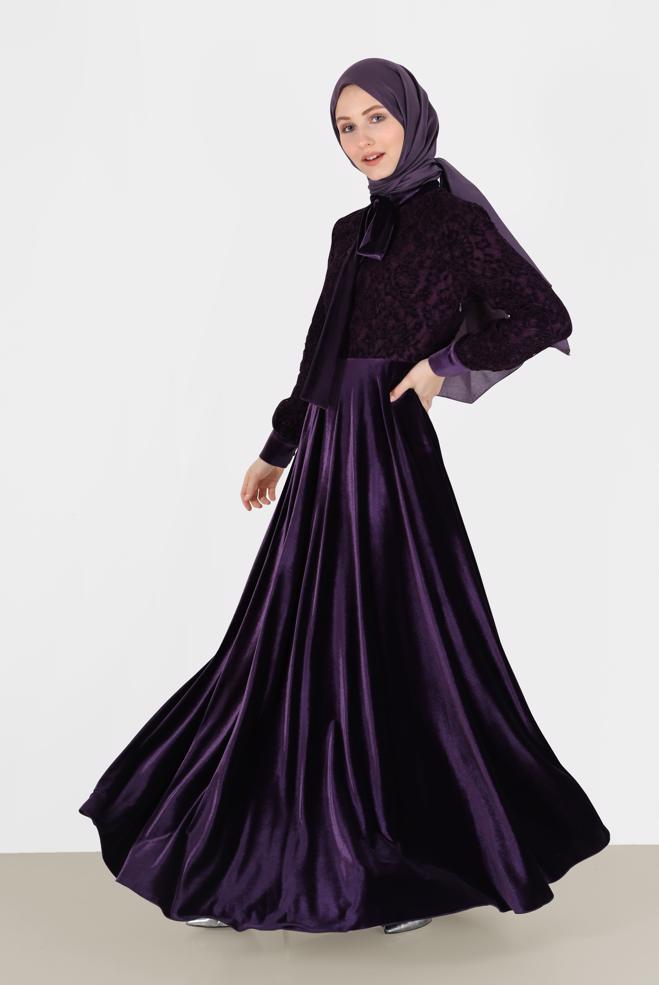 velvet dress hijab