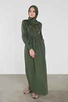 Femelle KAKI ROBE SPORT À IMPRIMÉE 41101 