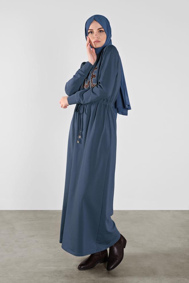 Femelle BLEU MARINE ROBE SPORT À IMPRIMÉE 41101 