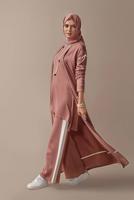 Female pink KNIT CARDIGAN WITH POCKETS 41042 