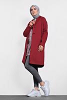Femelle ROUGE MANTEAU CLASSIQUE 90005