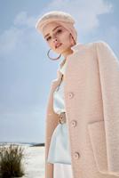 BUTTONED WALKER COAT WITH DETAILED POCKET 90035 