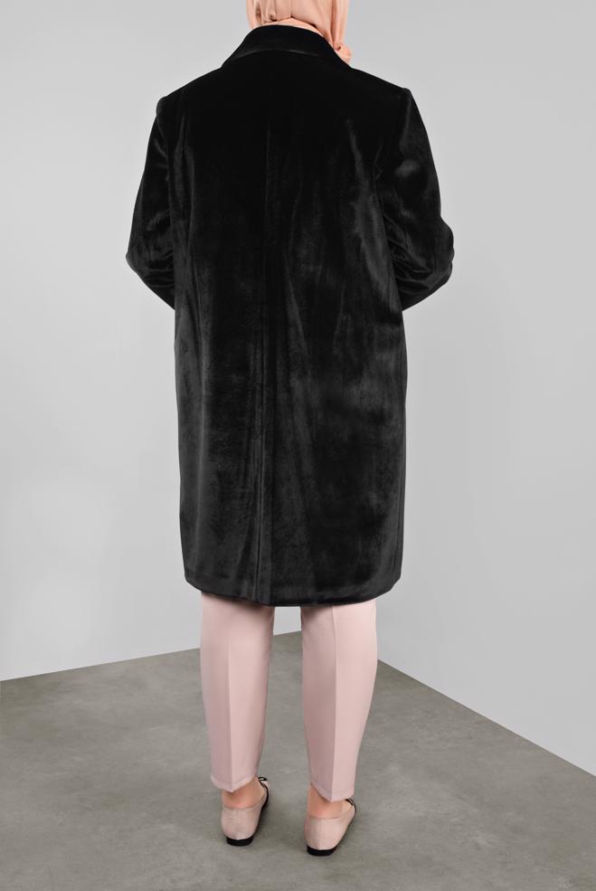 Femelle NOIR CABAN AVEC BROCHE 90090 