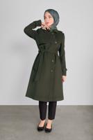 Femelle KAKI MANTEAU BOUTONNÉ 90125
