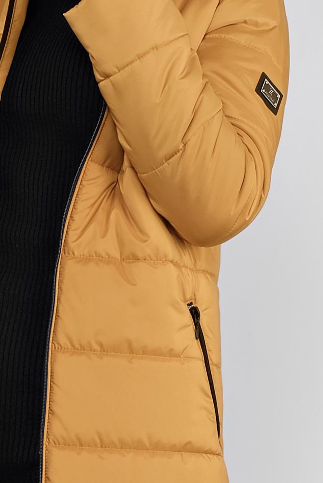 Femelle JAUNE CABAN REMBOURRÉ À CAPUCHE 90134 
