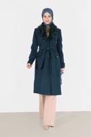 Femelle BLEU MANTEAU WALKER EN FAUSSE FOURRURE 90145