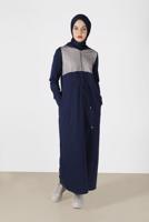 Femelle BLEU MARINE ROBE DE SURVÊTEMENT EN RÉSILLE 40654 