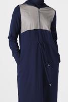 Female Navy blue MESH TRACKSUIT DRESS 40654 