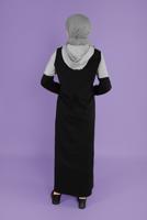 Female Grey HOODED TRACKSUIT DRESS 41435 