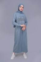 Female blue BEADED TRACKSUIT DRESS 41570 