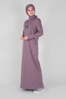 Female purple STONE PRINTED TRACKSUIT DRESS 41571 