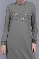 Female Grey SEQUINNED EMBROIDERED TRACKSUIT DRESS 41612 