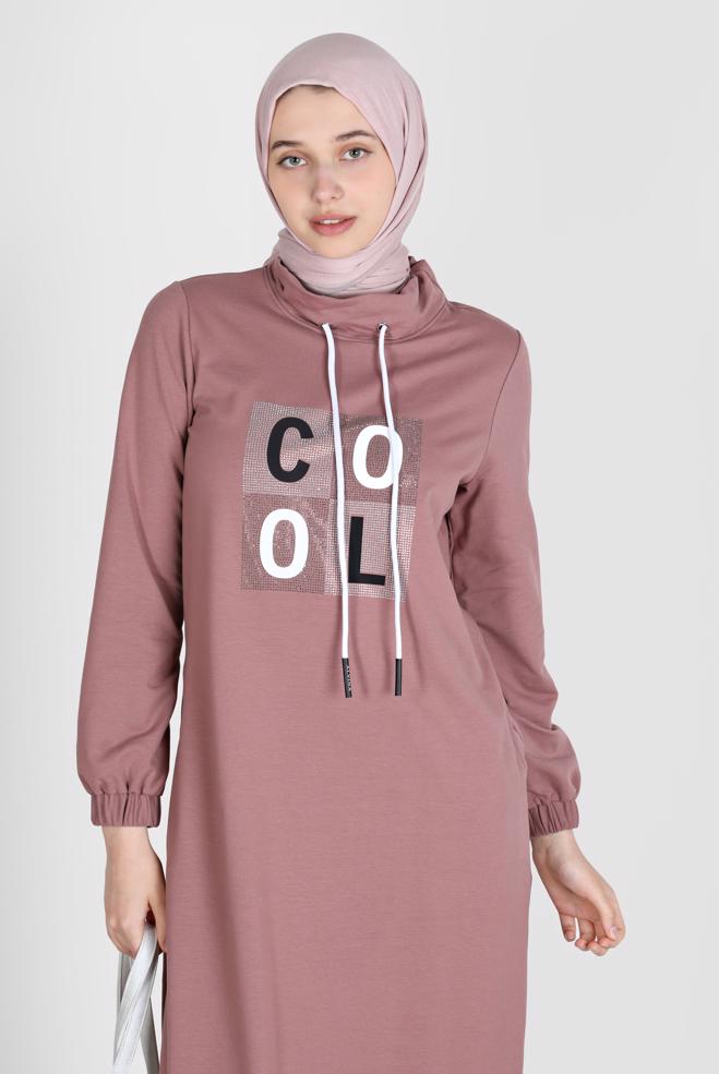 Femelle ROSE ROBE DE SURVÊTEMENT IMPRIMÉ GEMME 42678