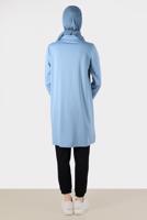 Female blue CREST DETAIL ZIPPERED TRACKSUIT TUNIC 42851 