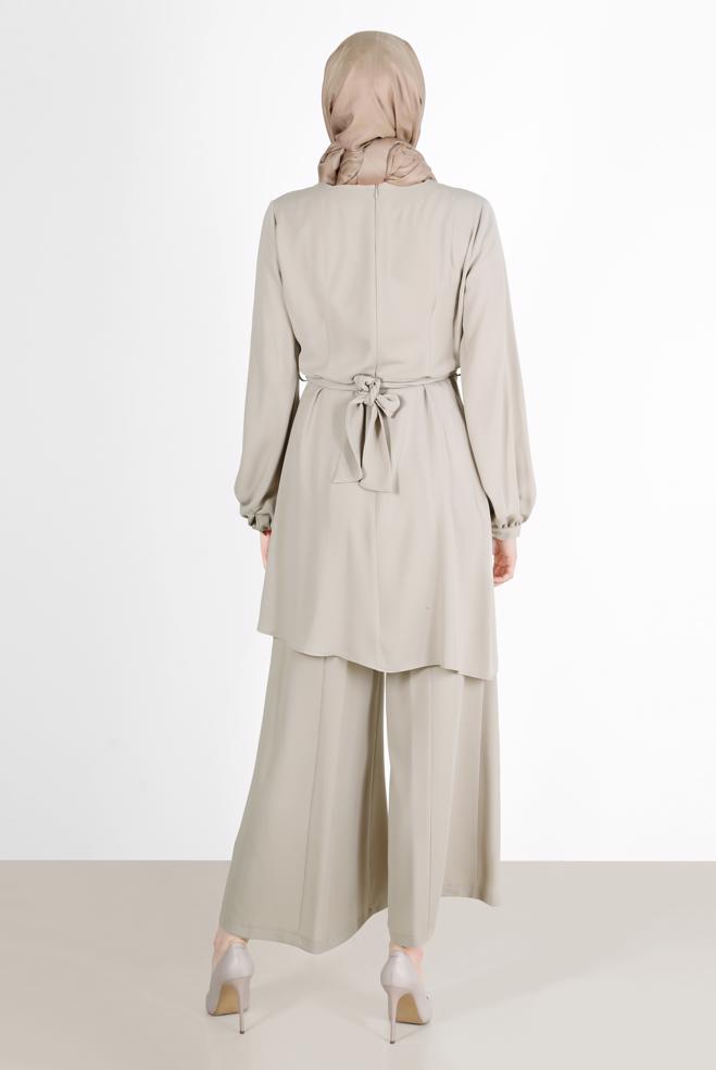 TIE DETAIL 2-PIECE PANTS SUIT | ALVİNA