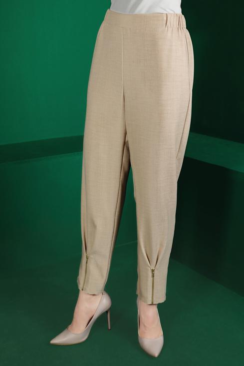 Female  TROUSERS WITH ZIPPED CUFFS 70438