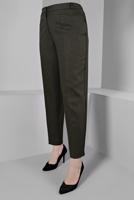 Femelle KAKI PANTALON CLASSIQUE COUPE DROITE 70478