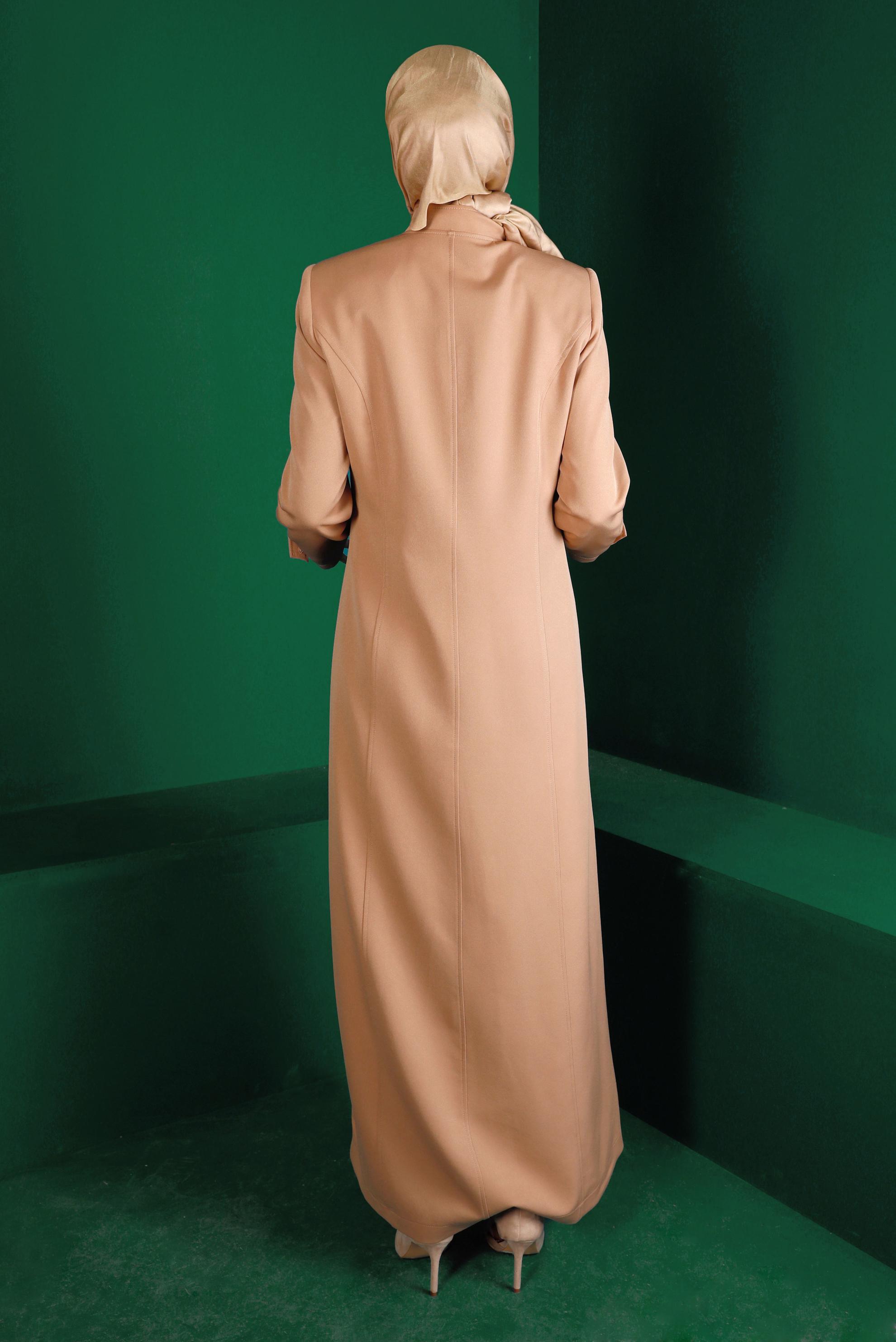 STAPLE DETAIL TOPCOAT WITH WRAPOVER 10677 | ALVİNA