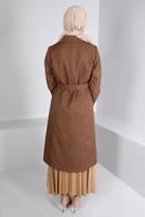 Female taba BELTED BUTTONED TRENCH  COAT 10679 