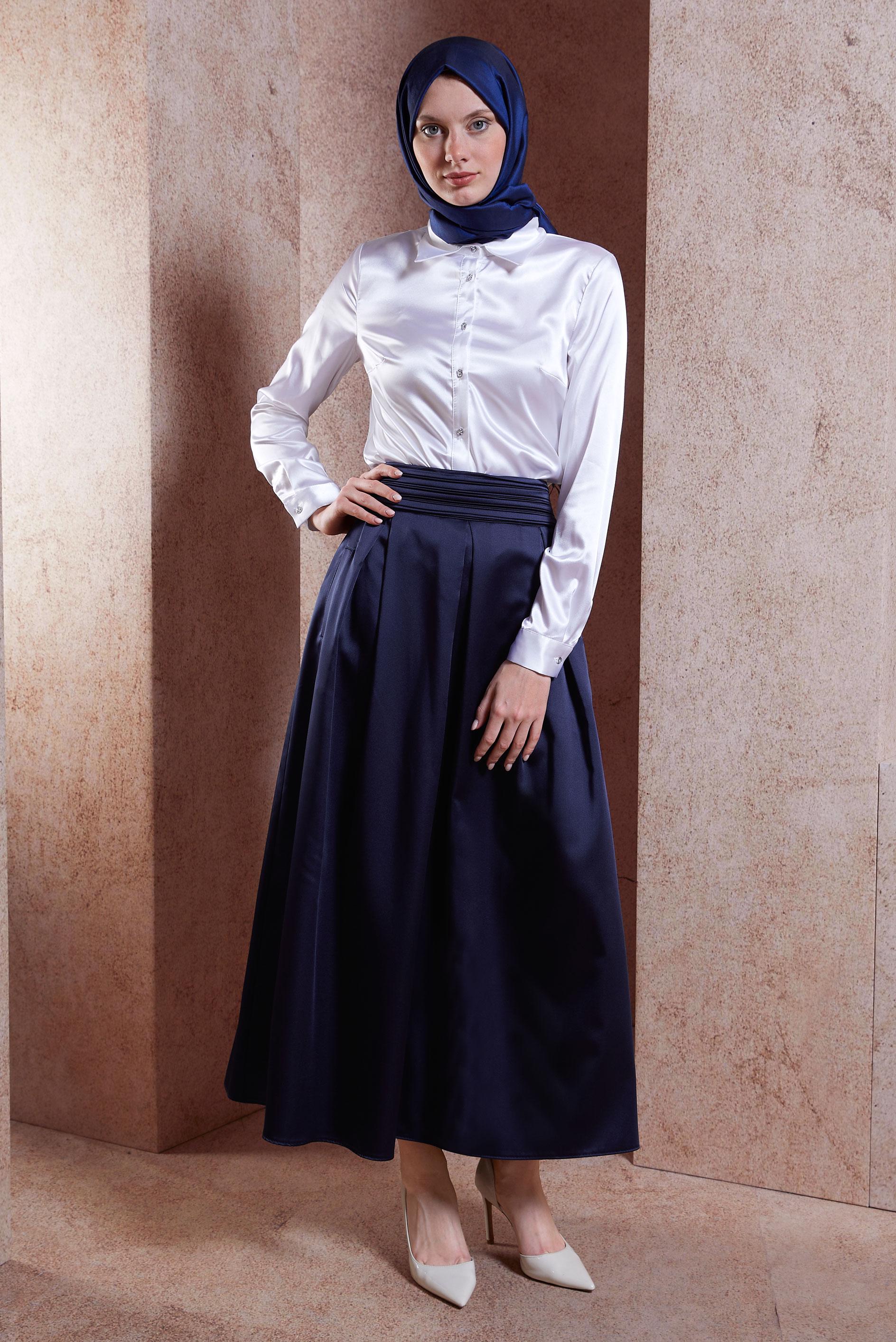 【INCHANT ME】773 High Waist Long Skirt INCHANT ME】773 High Waist Long Skirt INCHANT ME】Vent High