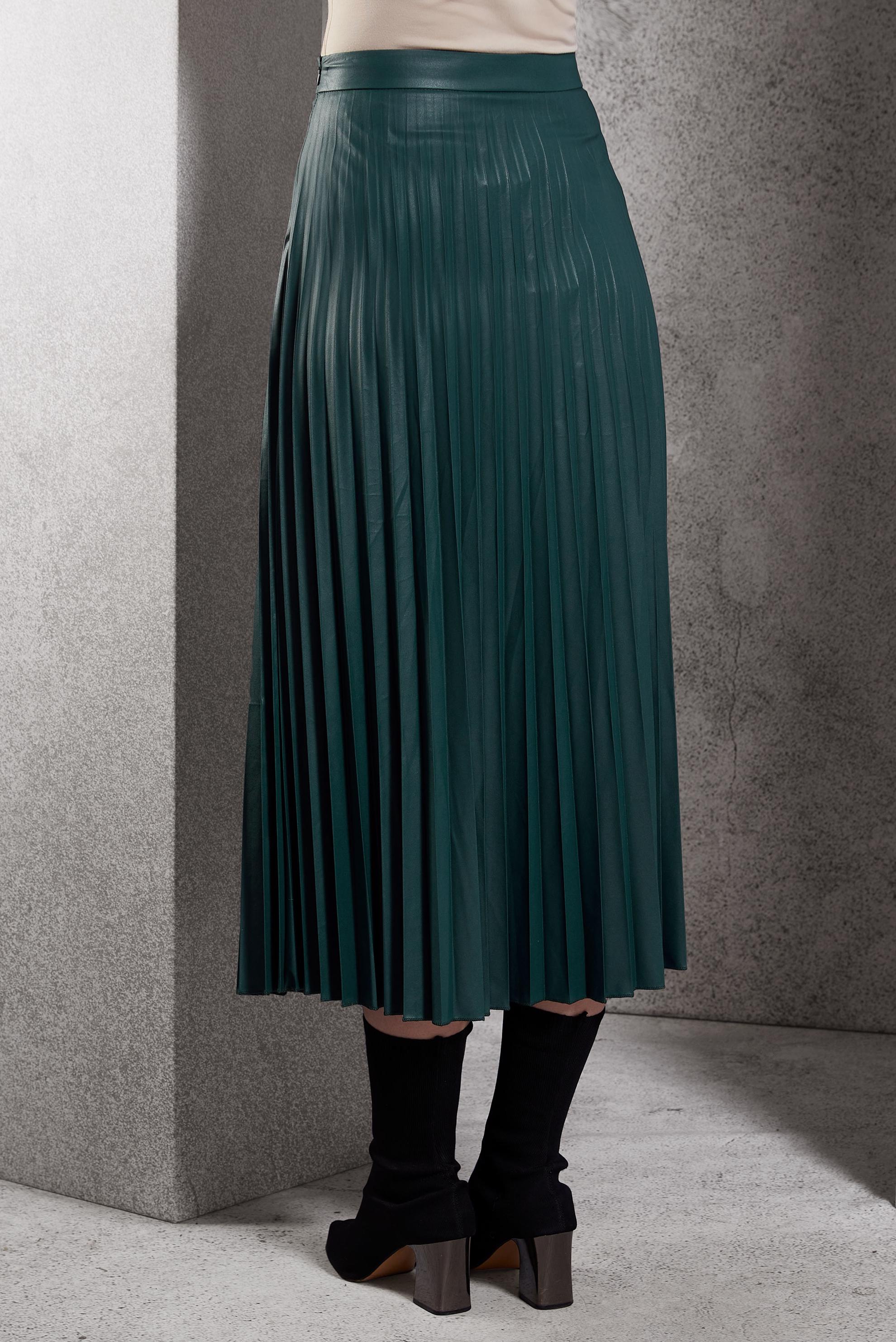 韓国商品/TREEMINGBIRD Featherlight Pintuck Skirt Featherlight Pintuck Skirt [ Khaki Gray ] - TREEMINGBIRD