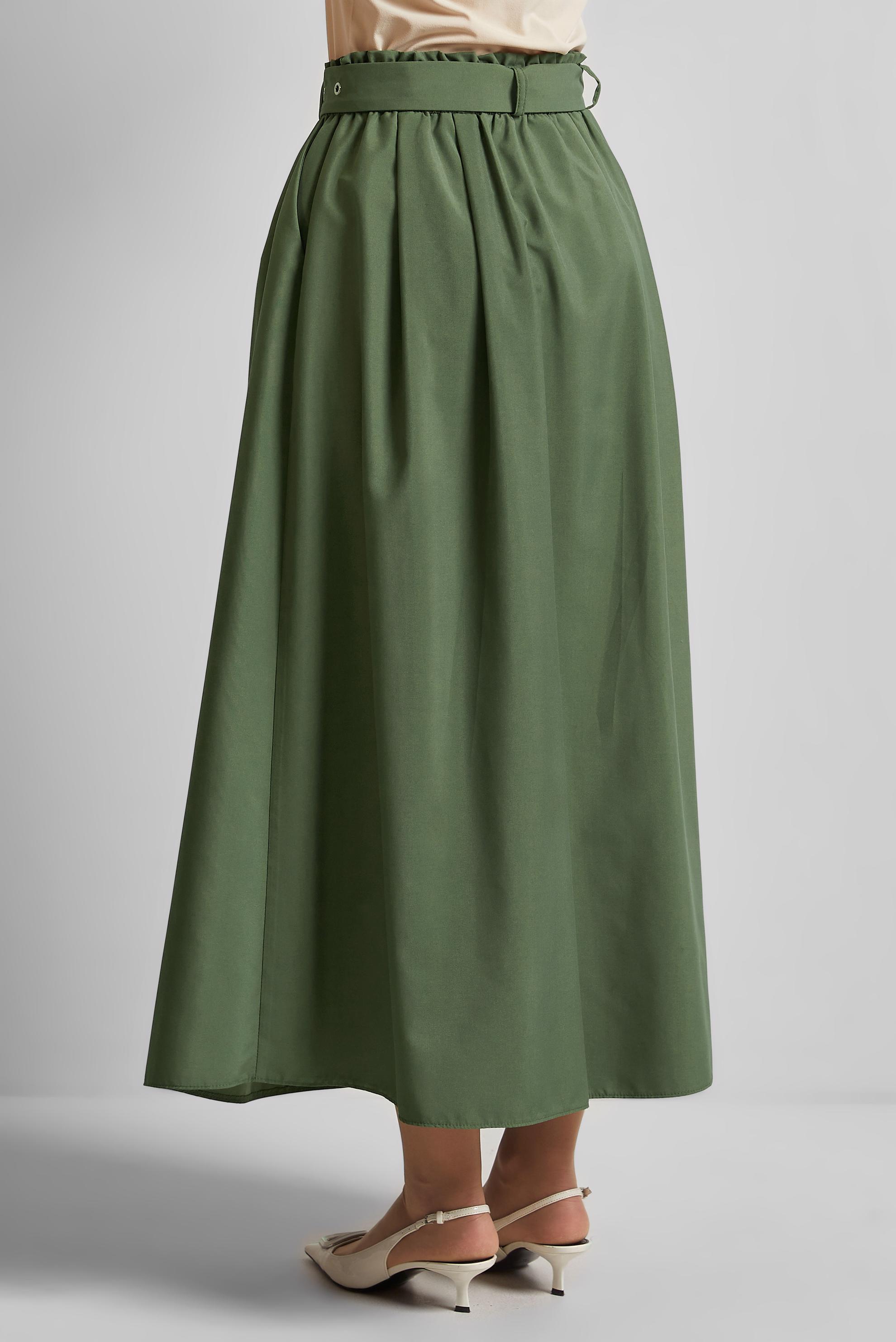 Hijab clothing KHAKI BELTED SKIRT 60679